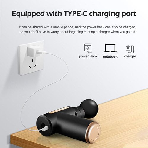 Best-selling Portable Cordless Mini Fascia Gun Full Body Deep Muscle Tissue Massage Device Electronic Handheld Vibration Therapy