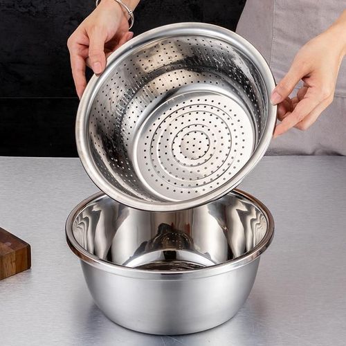 Multifunctional Food Chopper Kitchen Vegetable Slicer Dicer Cutter With Stainless Steel Grater Drain Basin Set