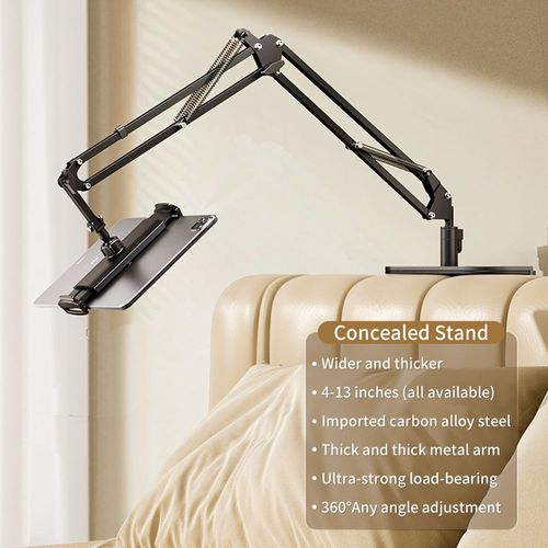 Bedside Desktop Flexible Triple Arms Mobile Phone Stand Angle Adjustable Foldable Rotatable Lazy Stand for Tablet