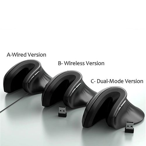 2.4g Wireless Optical Mouse Ergonomic Computer Mouse with Right Hand Orientation for Home Office Vertical Mice