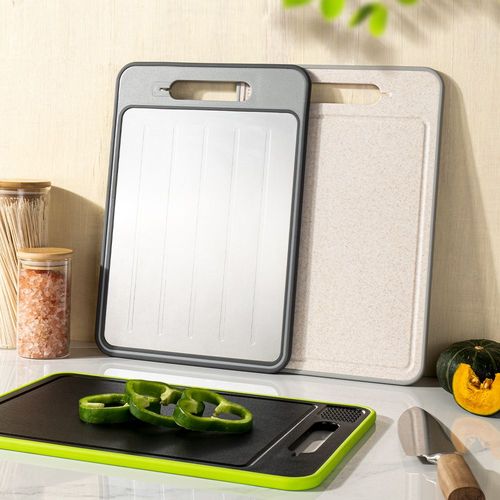 4 in 1 New Plastic Cutting Board Thawing Plate and Chopping Board Defrosting Board Thawing Tray for Frozen Meat Food