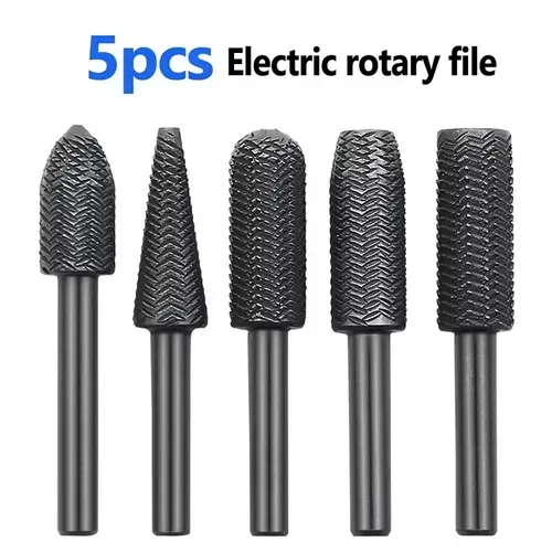 5pcs Rotary Steel Files