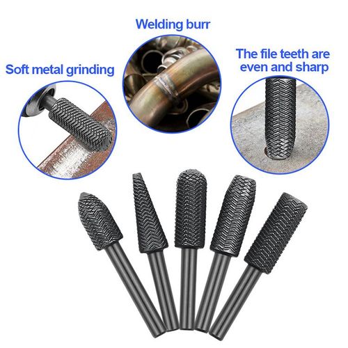 5pcs Rotary Steel Files