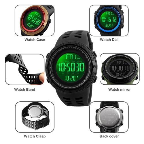 50% OFF Waterproof, shockproof, large-screen, multi-functional sports electronic watch.