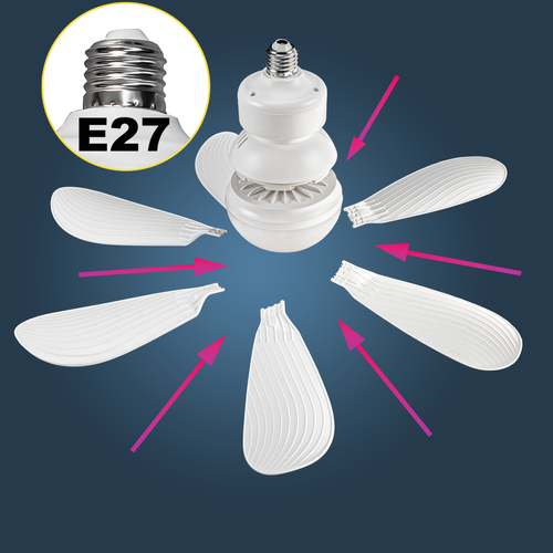 50% OFF Dimmable Light Modern Ceiling Mount Remote Control Ceiling Smart E27 Led Ceiling Fan Light