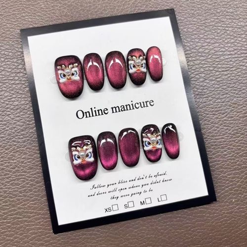 The new handcrafted, custom-made press-on nails are reusable, offering a high-end, luxurious feel.