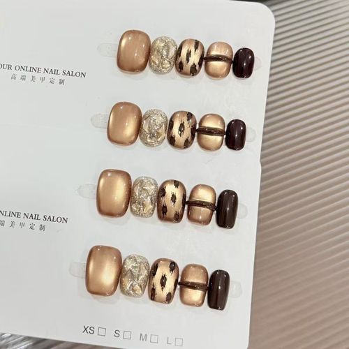 The new handcrafted, custom-made press-on nails are reusable, offering a high-end, luxurious feel.