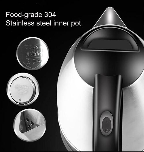 304 stainless steel electric kettle with automatic power-off and temperature control function.