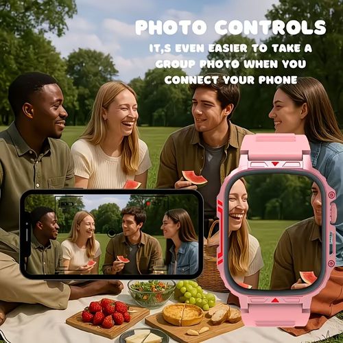 The C90 smartwatch features magnetic wireless charging, heart rate monitoring, and a pedometer.