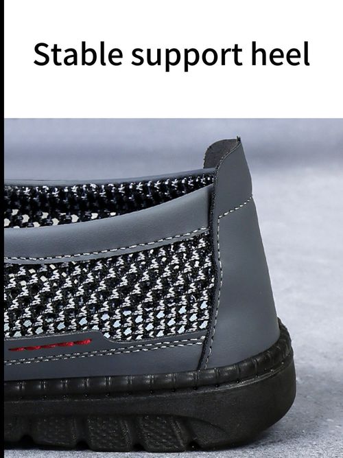 Limited sizes available. Men's breathable mesh casual shoes with rubber soles, an ideal choice for men.
