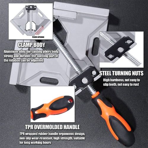 New-Type Fixing Tool: Multifunctional 90-Degree Right-Angle Welding Clamp
