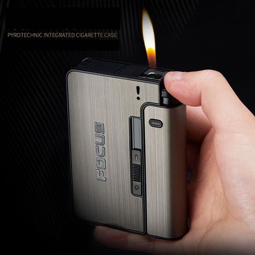 Automatic Cheap Focus Cigarette Holder Box 10 Pcs Classic Cigarette Case Metal