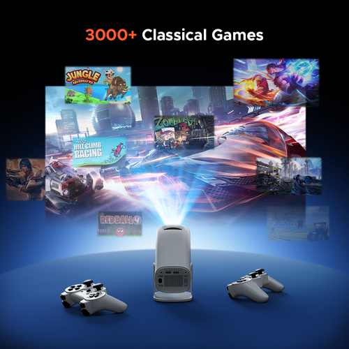 High-Performance Gaming Projector — Portable Mini Home Theater Projector