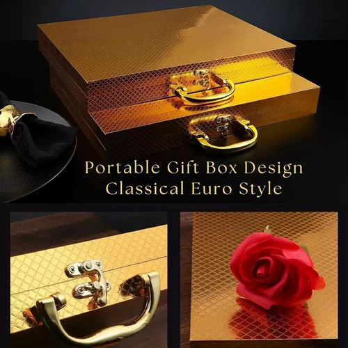 A 24-piece cutlery set, suitable for weddings, festive banquets, Christmas parties, and gift-giving.