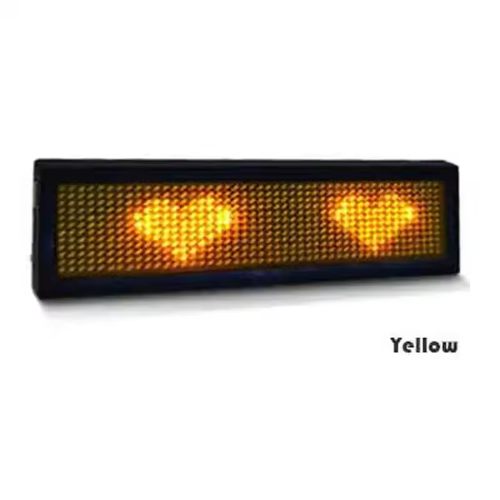 GlowTag Pro LED Badge​​ 🔧 Custom Text · 🧲 Magnetic Clip · 🔋 26H Runtime