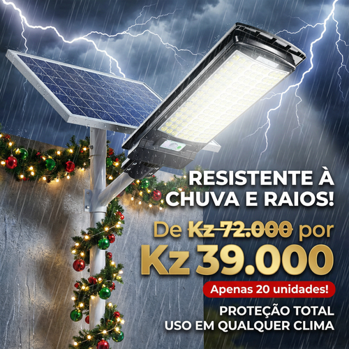 🇦🇴💡 Luanda ☀️🔥 Lâmpada Solar Integrada Ultra Potente ⚡🌟— Sensor Inteligente Automático 🚶‍♂️🔔 e Totalmente À Prova dÁgua 💦🌧️— Carrega Rapidamente de Dia 🔋☀️, Ilumina com Força a Noite Toda 🌙✨— Luz Forte, Poupança Garantida e Vida Longa! 💰🔋🇦🇴