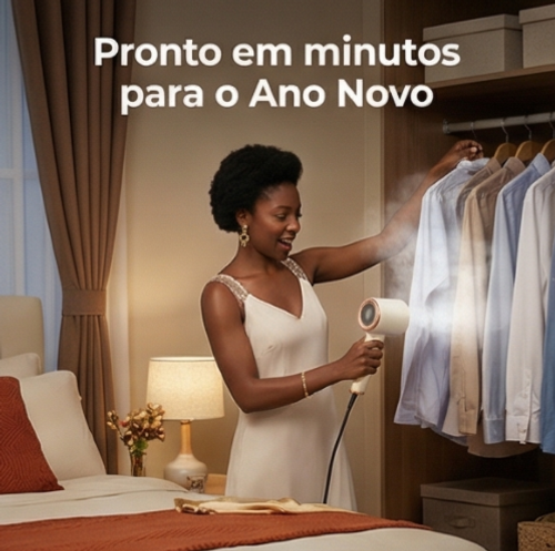 🌟💼🔥Luanda | Ferro de Passar a Vapor Portátil 👚💨 Compacto e Leve 👜✨ | Uso Diário Fácil 👍💡 | Passa Roupa Sem Esforço 💪🧵 Trabalho 🏢 e Viagens ✈️