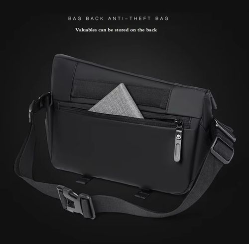 🔥 2025 Nova bolsa transversal impermeável – Leve, prática e cheia de estilo para todas as ocasiões! 🖤🎒