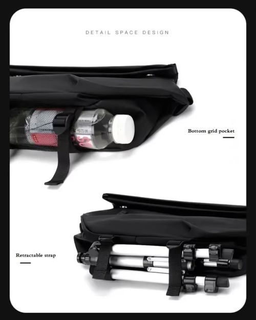 🔥 2025 Nova bolsa transversal impermeável – Leve, prática e cheia de estilo para todas as ocasiões! 🖤🎒