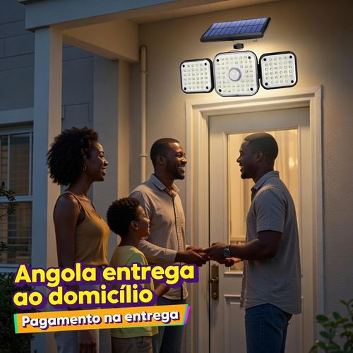 💡 Luanda ☀️🔥 Lâmpada Solar Integrada Ultra Potente ⚡🌟— Sensor Inteligente Automático 🚶‍♂️🔔 e Totalmente À Prova dÁgua 💦🌧️— Carrega Rapidamente de Dia 🔋☀️, Ilumina com Força a Noite Toda 🌙✨— Luz Forte, Poupança Garantida e Vida Longa! 💰🔋