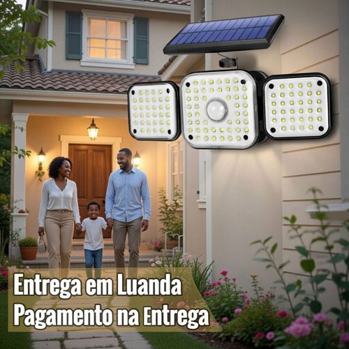 💡 Luanda ☀️🔥 Lâmpada Solar Integrada Ultra Potente ⚡🌟— Sensor Inteligente Automático 🚶‍♂️🔔 e Totalmente À Prova dÁgua 💦🌧️— Carrega Rapidamente de Dia 🔋☀️, Ilumina com Força a Noite Toda 🌙✨— Luz Forte, Poupança Garantida e Vida Longa! 💰🔋