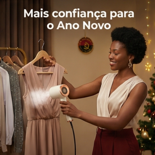 🌟💼🔥Luanda | Ferro de Passar a Vapor Portátil 👚💨 Compacto e Leve 👜✨ | Uso Diário Fácil 👍💡 | Passa Roupa Sem Esforço 💪🧵 Trabalho 🏢 e Viagens ✈️