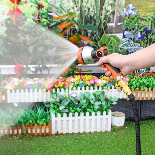 🔥 Mangueira Expansível de Alta Pressão com Pistola Multifuncional — Não Enrola, Super Forte e Fácil de Guardar 💦