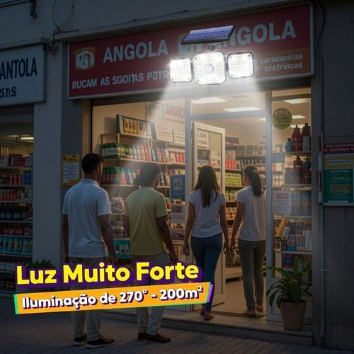 💡 Luanda ☀️🔥 Lâmpada Solar Integrada Ultra Potente ⚡🌟— Sensor Inteligente Automático 🚶‍♂️🔔 e Totalmente À Prova dÁgua 💦🌧️— Carrega Rapidamente de Dia 🔋☀️, Ilumina com Força a Noite Toda 🌙✨— Luz Forte, Poupança Garantida e Vida Longa! 💰🔋