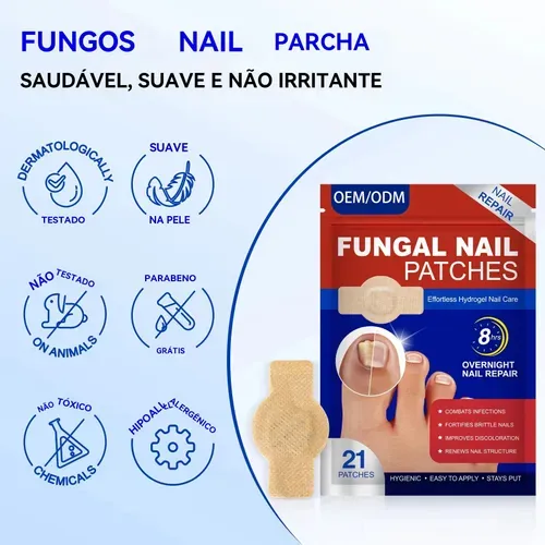 🚫🦠 Adesivos para Tratamento de Unhas com Fungos 🚫🦠 —— Diga Adeus às Unhas com Fungos, Recupere Unhas Saudáveis e Fortes!