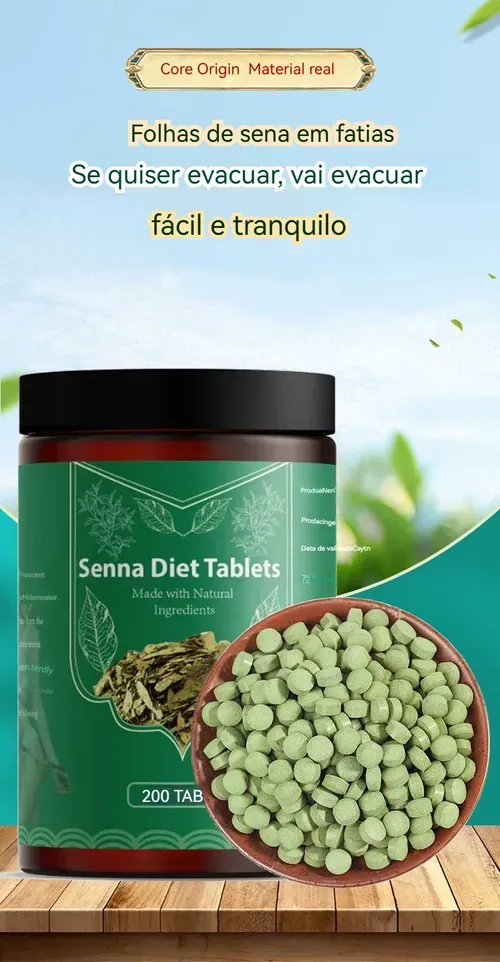🔥 2025 Chegou⏳ Edição Natural Folha de Sena em Comprimidos – Para um Dia Mais Leve e Sem Incômodos 💚🍃  3️⃣