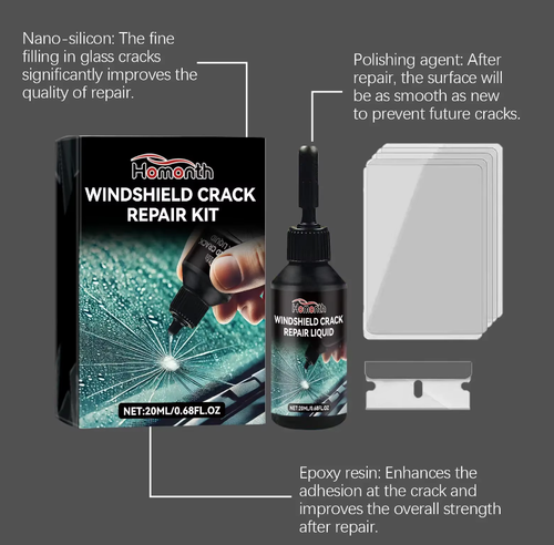 Novo produto chegou! Diga adeus aos riscos no vidro com nossa solução restauradora poderosa. 💪🚗