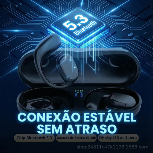 🎧✨🔥Luanda | Auricular Bluetooth Sem Fios para Uso Diário 💪🎶 Som Claro 🔊🎵 | Bateria de Longa Duração 🔋⚡ | Display Digital 📊✨ Desporto 🏃‍♂️💦, Trabalho 💼📞 e Viagens ✈️🌍