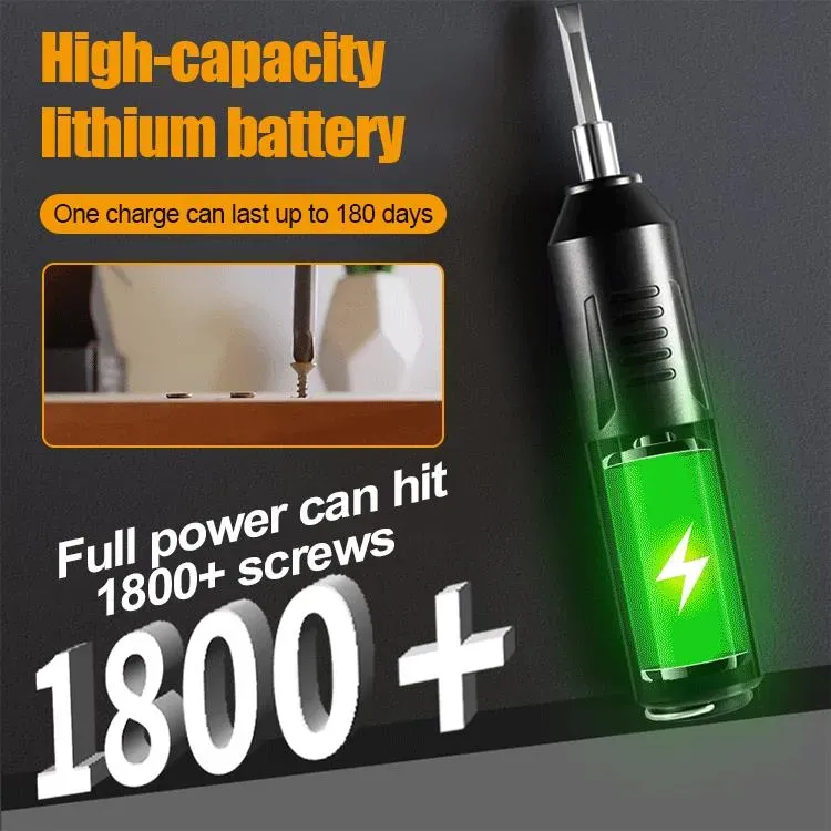 🔧🔥 Conjunto Portátil de Chave de Fenda Elétrica Doméstica ⚡️🛠️ | Compacta, Segura e Super Potente 💪 | Ideal para Reparações Rápidas em Casa 🏠, Escritório 🏢 ou Oficina 🚗 | Carregamento Rápido 🔋 + Fácil de Usar 🙌