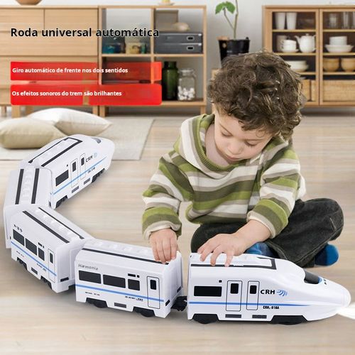 🚄 Trem Elétrico Realista com Trilhos – O presente perfeito para crianças curiosas! 🎁
