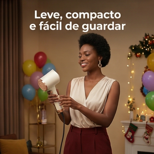 🌟💼🔥Luanda | Ferro de Passar a Vapor Portátil 👚💨 Compacto e Leve 👜✨ | Uso Diário Fácil 👍💡 | Passa Roupa Sem Esforço 💪🧵 Trabalho 🏢 e Viagens ✈️