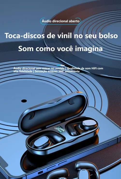 🎧 48 Horas de Música sem Parar! Auscultador Desportivo Bluetooth 🎧 —— Usa Uma ou Duas Orelhas, Perfeito para Desporto e Dia a Dia!