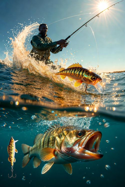 🔥🎣 Isca VIB Tigre Dourado 10g — 5 Iscas + 1 Caixa GRÁTIS + 10 Pinos Nº1 🐟⚡