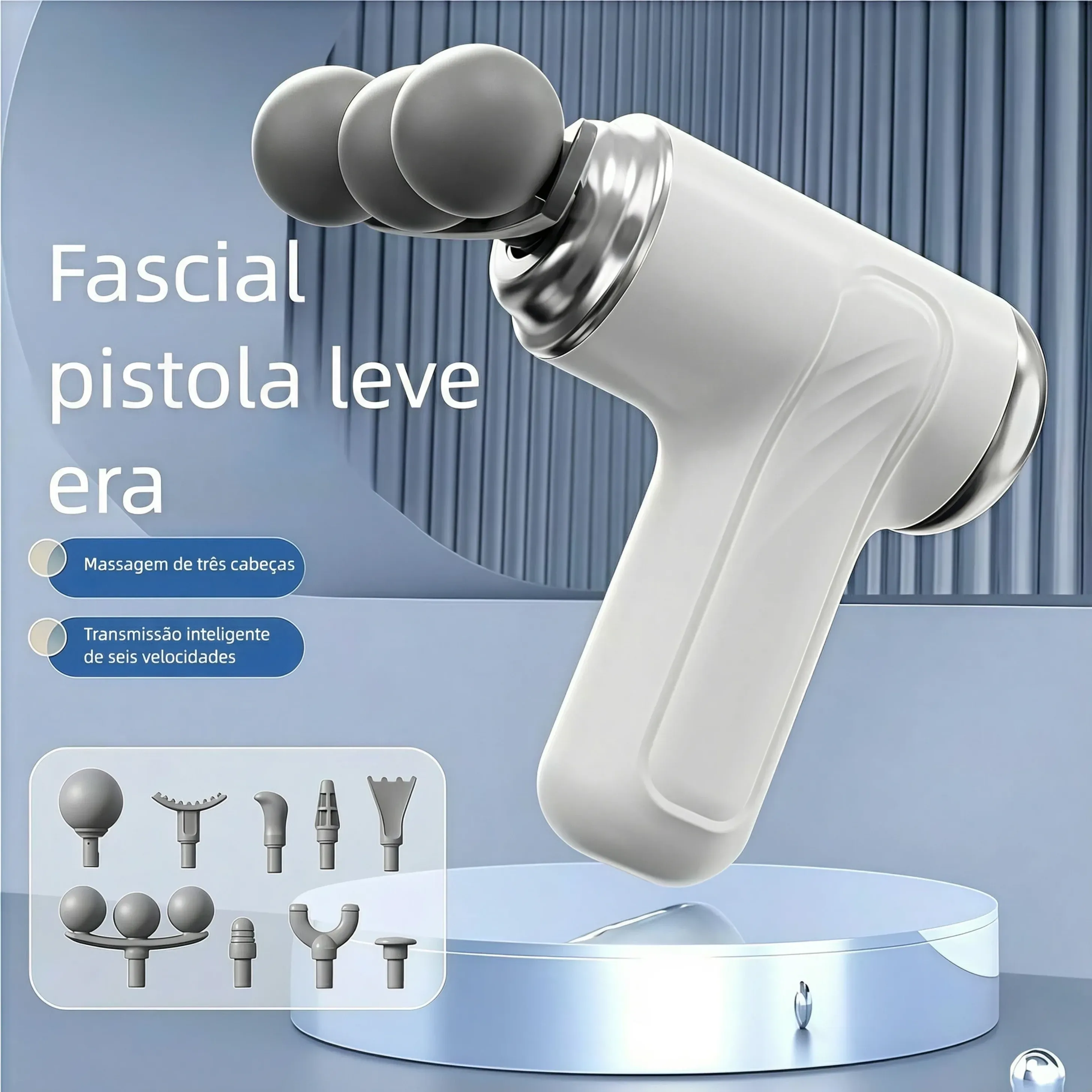 💥 Dor Muscular Nunca Mais | Pistola de Massagem com 9 Cabeças – Diferentes Modos para Todo o Corpo 💪🔥
