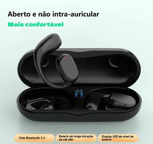 🎧 48 Horas de Música sem Parar! Auscultador Desportivo Bluetooth 🎧 —— Usa Uma ou Duas Orelhas, Perfeito para Desporto e Dia a Dia!