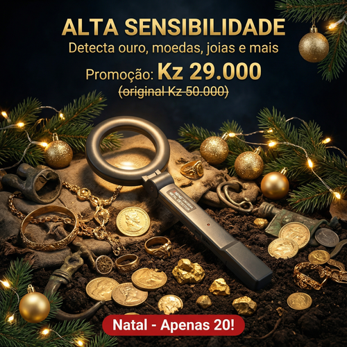 🔥 2025 Novo Detector de Metais Portátil – Alta sensibilidade, design dobrável, perfeito para aventuras ao ar livre! 🔍⚒️