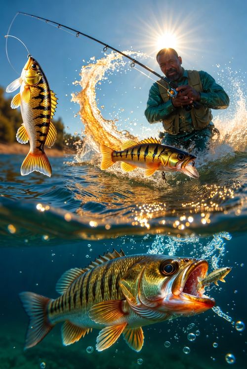 🔥🎣 Isca VIB Tigre Dourado 10g — 5 Iscas + 1 Caixa GRÁTIS + 10 Pinos Nº1 🐟⚡