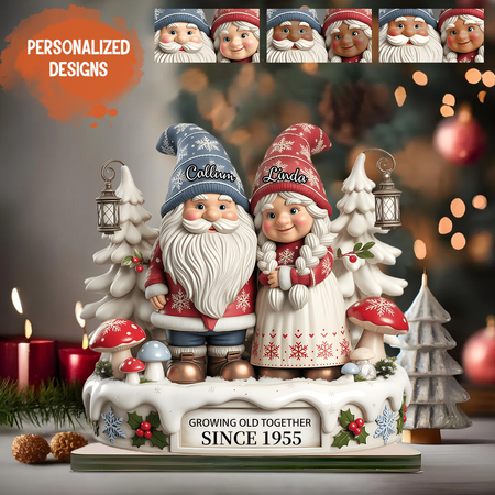 Couple grows together since personalized wooden plaque