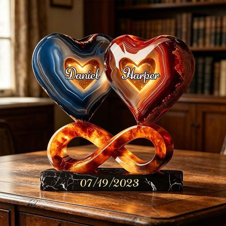 Personalized acrylic plaque for couples, anniversary gifts, a gift for him or her