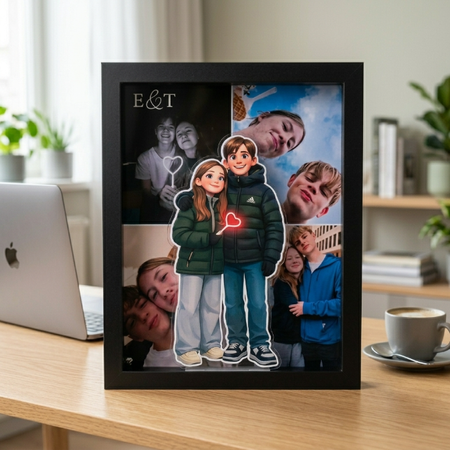 Personalized Photo Memory Frame - LED light box