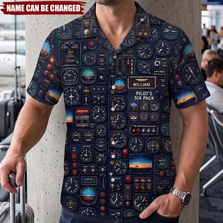 Born-to-Fly Pilots - Personalized Hawaiian Shirt, Gift For Pilots