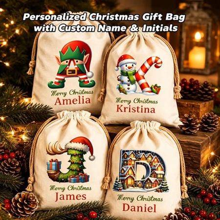 Santa's Little Helper – Personalized Christmas Gift Bag
