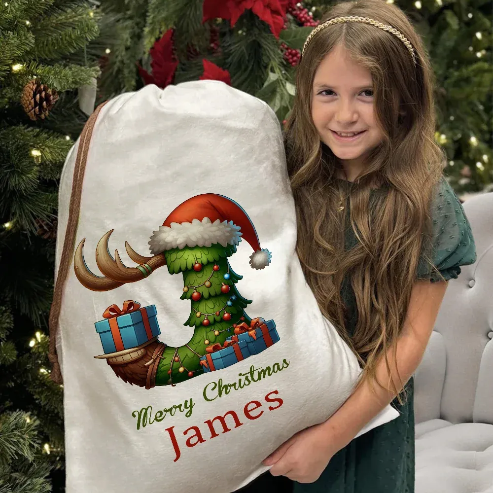 Santa's Little Helper – Personalized Christmas Gift Bag