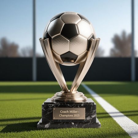 Personalized Soccer Coach Acrylic Plaque 🏆 Custom Trophy Gift for Soccer Coach with Name – Thank You Coach Gift