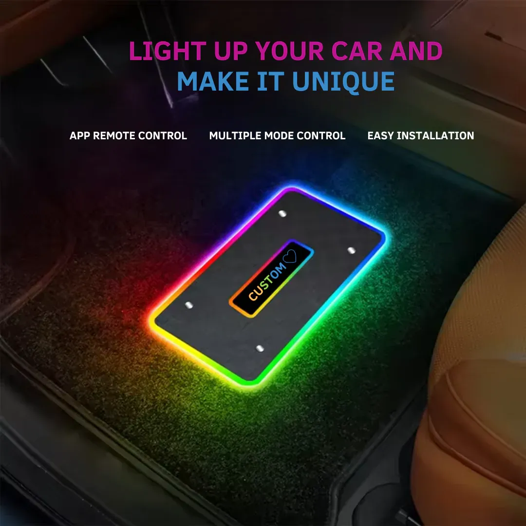 👑 Passenger Princess Custom RGB Car Floor Light ✨🚗