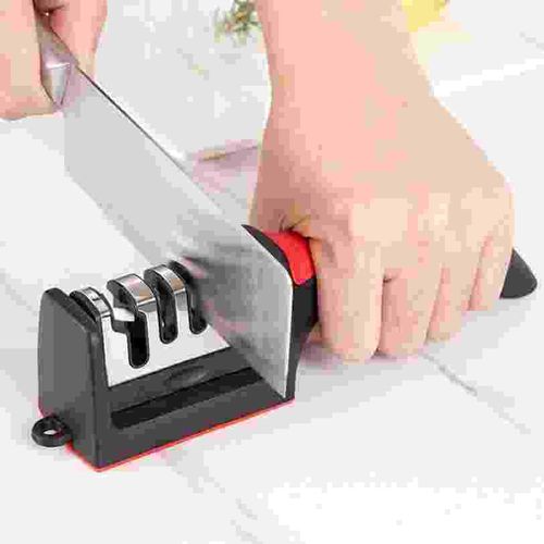 New 4-in-1 Manual Knife Sharpener, Quickly Sharpen Knives & Scissors